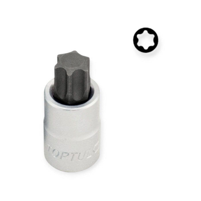 Головка - вставка TORX шестипроменева 1/2" Т50 х 55 мм Мукачево - фото 1