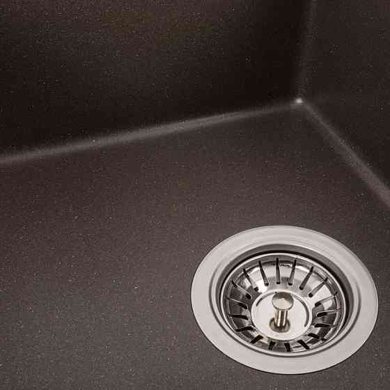 Гранітна мийка для кухні Platinum 5851 ARIA матова Темна скеля Коломия