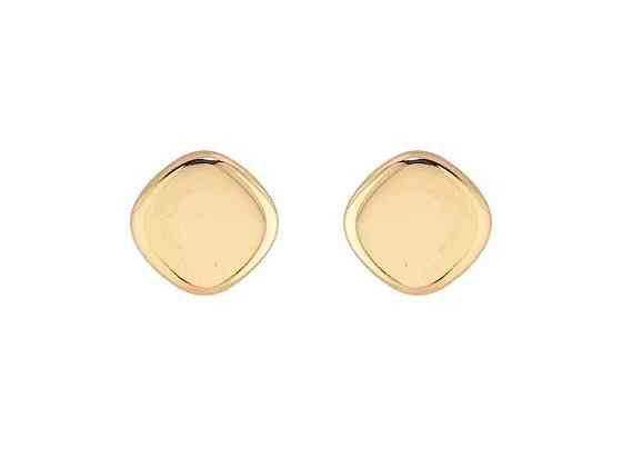 Сережки пусети Позолота 14K Ромби 1,5см арт.316588 ТМ XUPING Киев