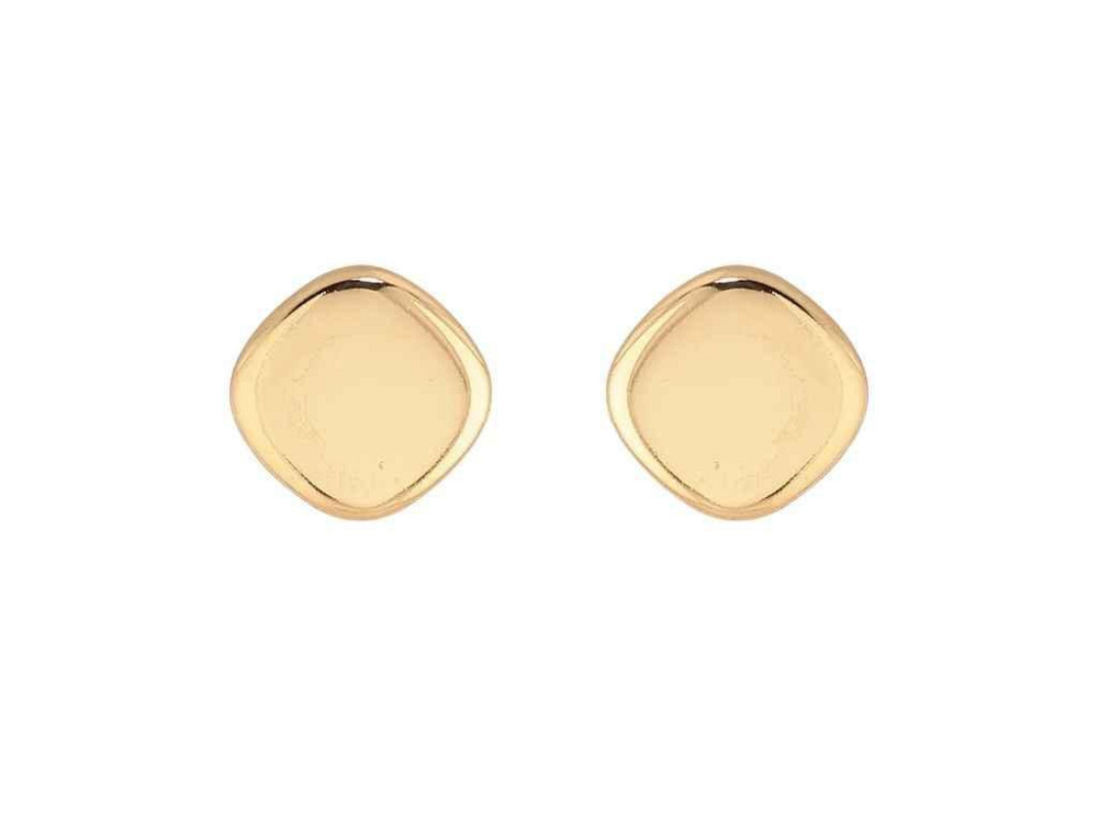 Сережки пусети Позолота 14K Ромби 1,5см арт.316588 ТМ XUPING Киев - изображение 1