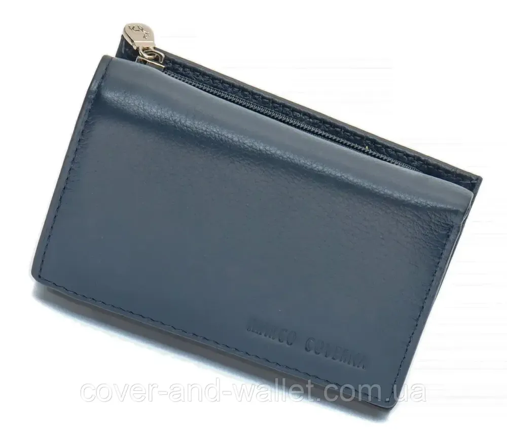 Компактный женский кошелек на магнитах в три сложения Marco Coverna MC-1419 Синий Киев - изображение 3