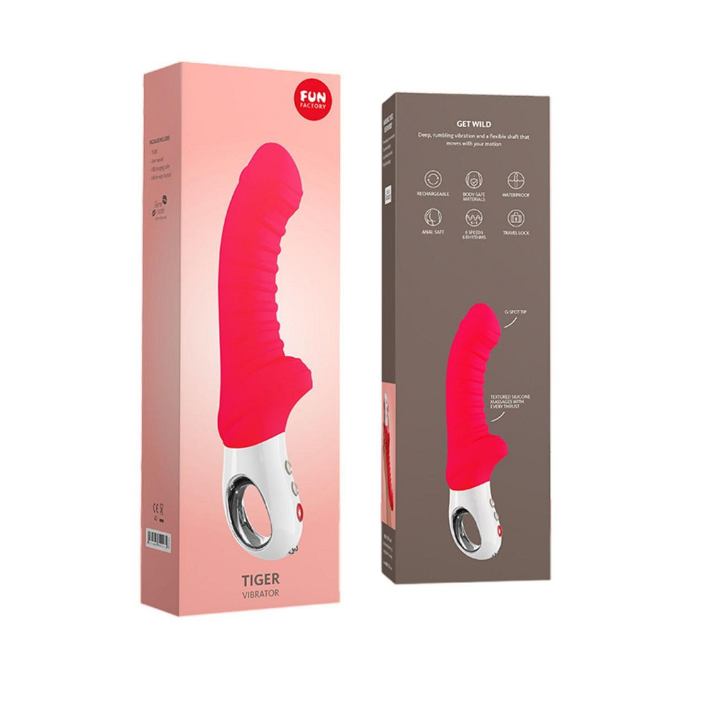 Вібратор для точки G Fun Factory TIGER india red (м'яте паковання!!!) Sex Aura Київ - фото 8
