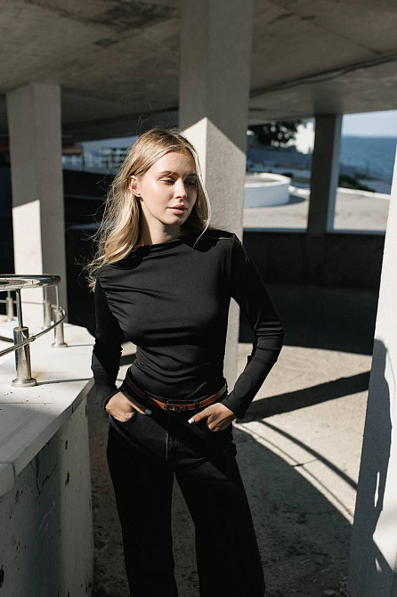 Женский базовый боди с драпировкой микро дайвинг Одесса - изображение 5