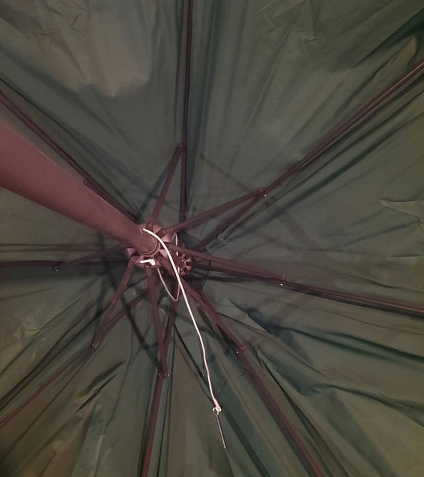 Зонт торговий антиветер Stenson MH-3838 3 м, зелений Винница - изображение 3