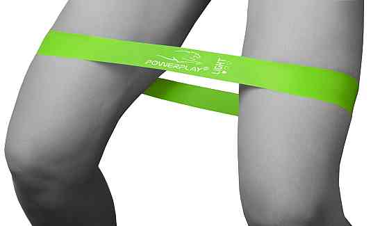 Резинка для фітнесу PowerPlay 4114 Mini Power Band 0.8мм. Light Зелена (5-8кг) Кам'янське