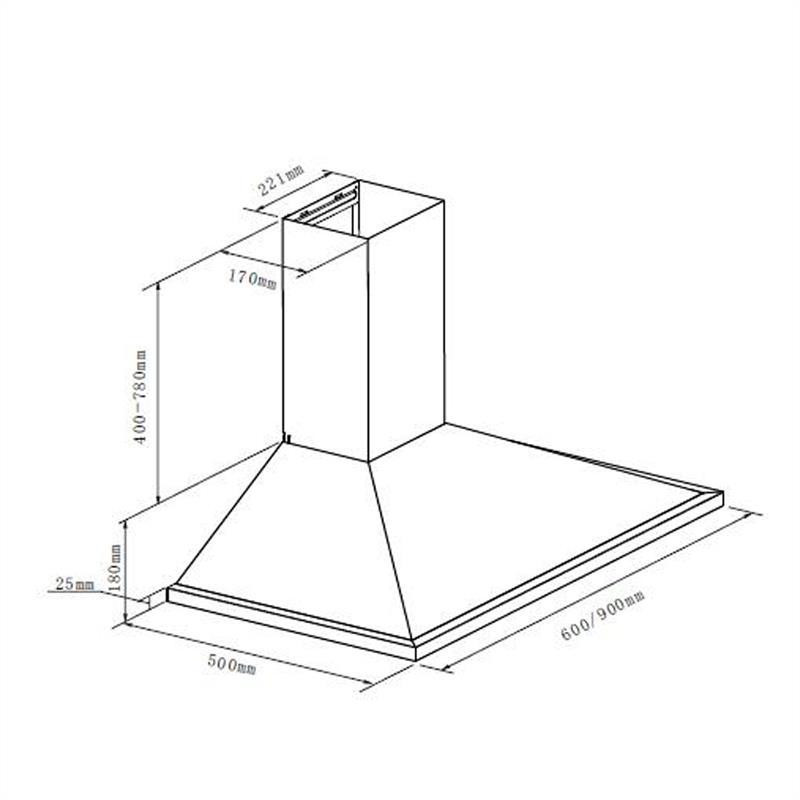 Монтажний комплект Kalahari Galina духовка + витяжка 68 л 350 м3/год чорна неіржавка сталь (Німеччина, читати Рівне - фото 9