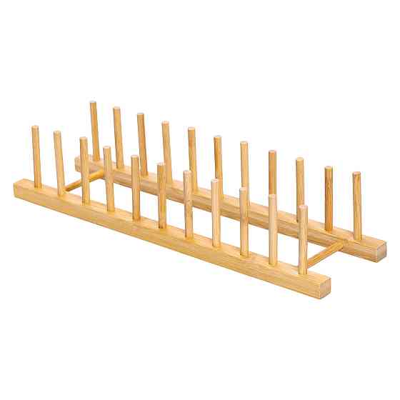 Дерев'яна підставка для тарілок і кришок 45х11 см Київ