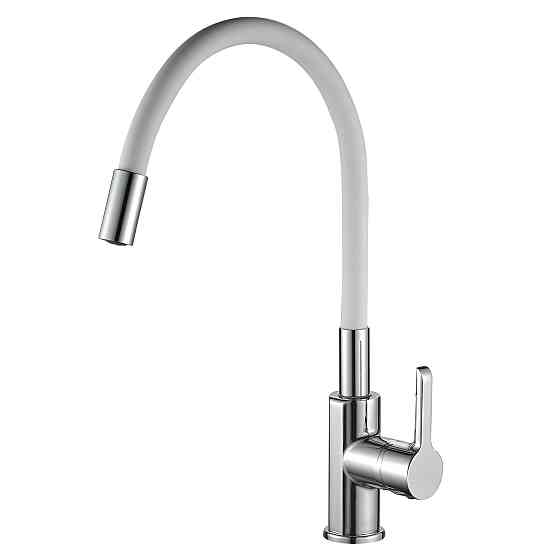 Змішувач для кухні DOMINO PRESTIGE DPS-203SLR-WHITE Луцк