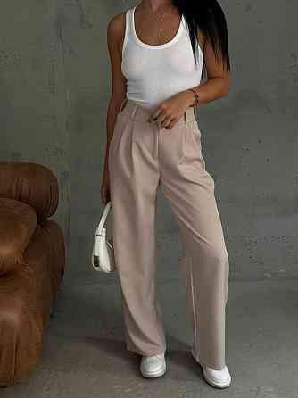 Жіночі базові брюки-палаццо костюмка Одеса