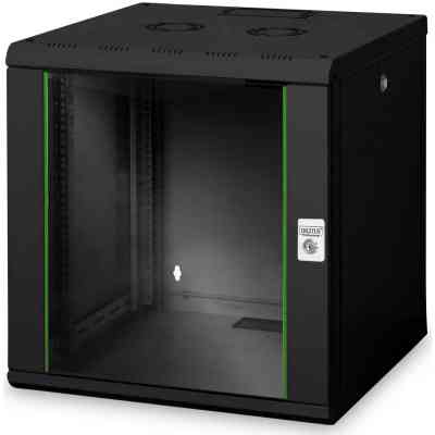 Шафа настінна Digitus Wall Mounting Unique 19" 12U 600x600, RAL 9005 (DN-1912U-6/6-SW) Вінниця
