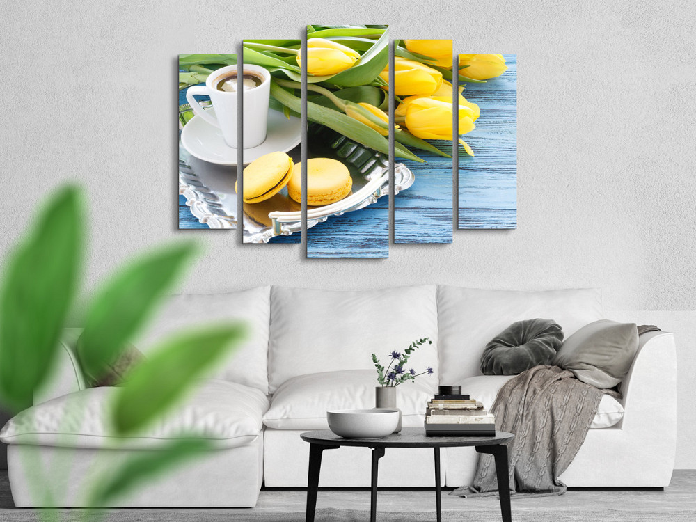 Модульна картина Квіти Сніданок Art-335_5 ( 80х118см ) Київ - фото 2