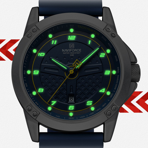 Годинник чоловічий наукові Naviforce Lagune Stainless Silver (2 ремінці) Вінниця - фото 4