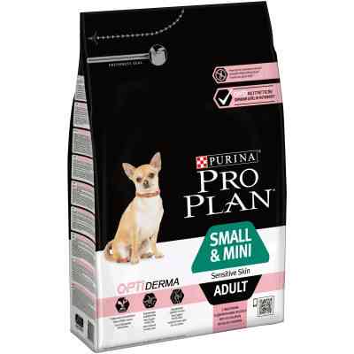 Сухой корм для собак Purina Pro Plan Small&Mini Sensitive Skin с лососем 3 кг (7613035114890) Винница