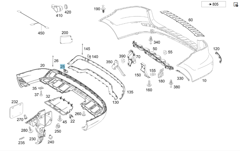 China  A1668851423 Нова хром кришка - заглушка буксирувального гака ML W166 Одеса - фото 9