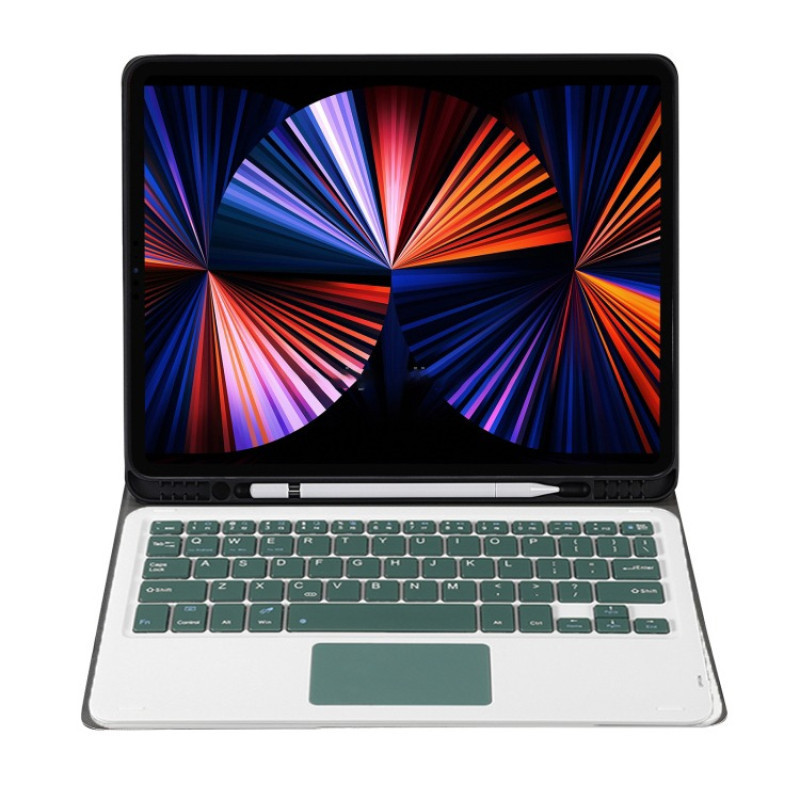 Чохол з бездротовою клавіатурою (TouchPad) BeCover для Apple iPad Pro 12.9 (2020/2021/2022) Dark Green Зелений Харьков - изображение 3