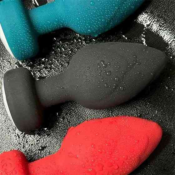 Анальна пробка що світиться з вібрацією і Д/К Light Anal Plug 3,5*9 см чорний — Анальні іграшки Вінниця