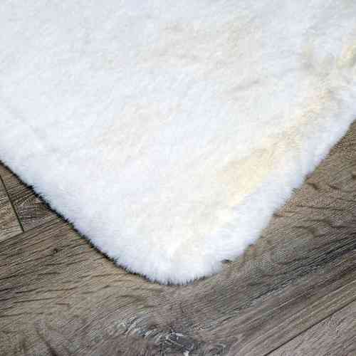 Килимок для підлоги з еко-хутра ТМ Dariana Elegant 75*150 см ванільно-бежевий Житомир