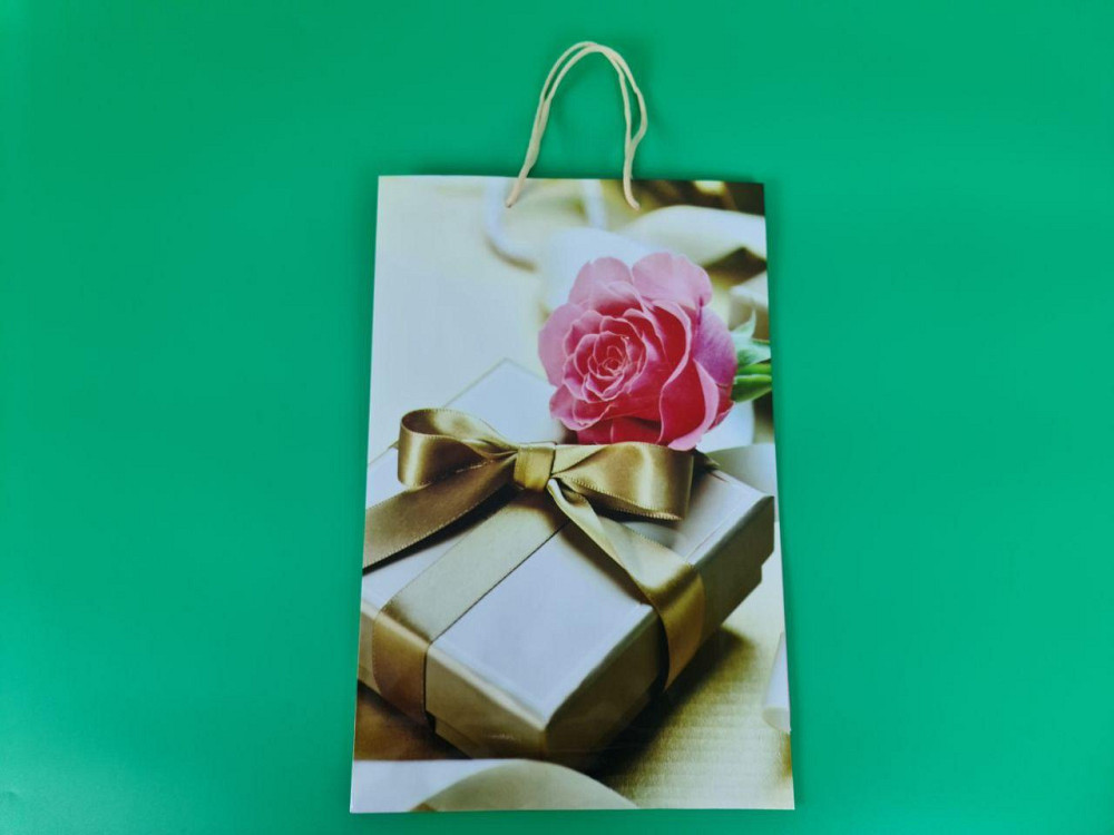 Большой бумажный пакет вертикальный  25/37/8(артBV-101) (12 шт) Харьков - изображение 4