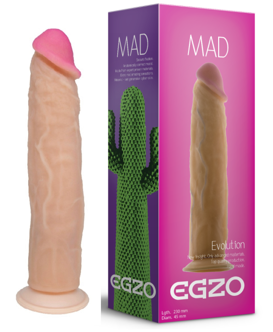 Фаллоимитатор EGZO Ciberskin D005 ( 23 см х 4,5 см ) Sex Aura Киев - изображение 1