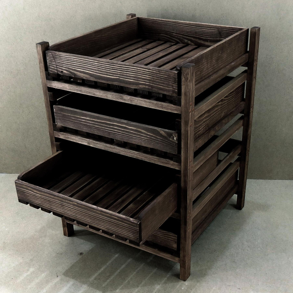 Стелаж для овочів і фруктів "Каррент 4" мокко Миколаїв - фото 1