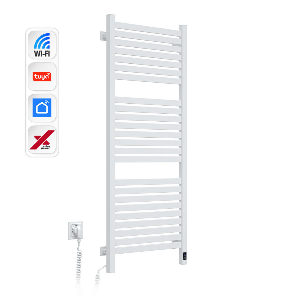 Електрична сушарка для рушників NAVIN Авангард X 480х1200 Sensor з WI-FI лівобічна, біла Київ - фото 2