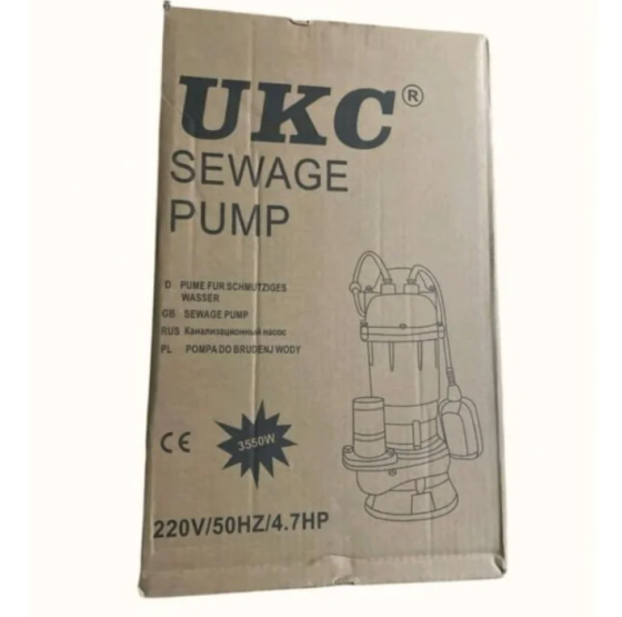 Канализационный насос 220V 3550W 4.7HP для чистой и грязной воды ART:9180, мощный и надежный Одесса