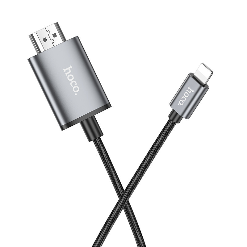 Перехідник HOCO UA27 HD on-screen cable iP to HDTV Metal Gray Одеса - фото 13
