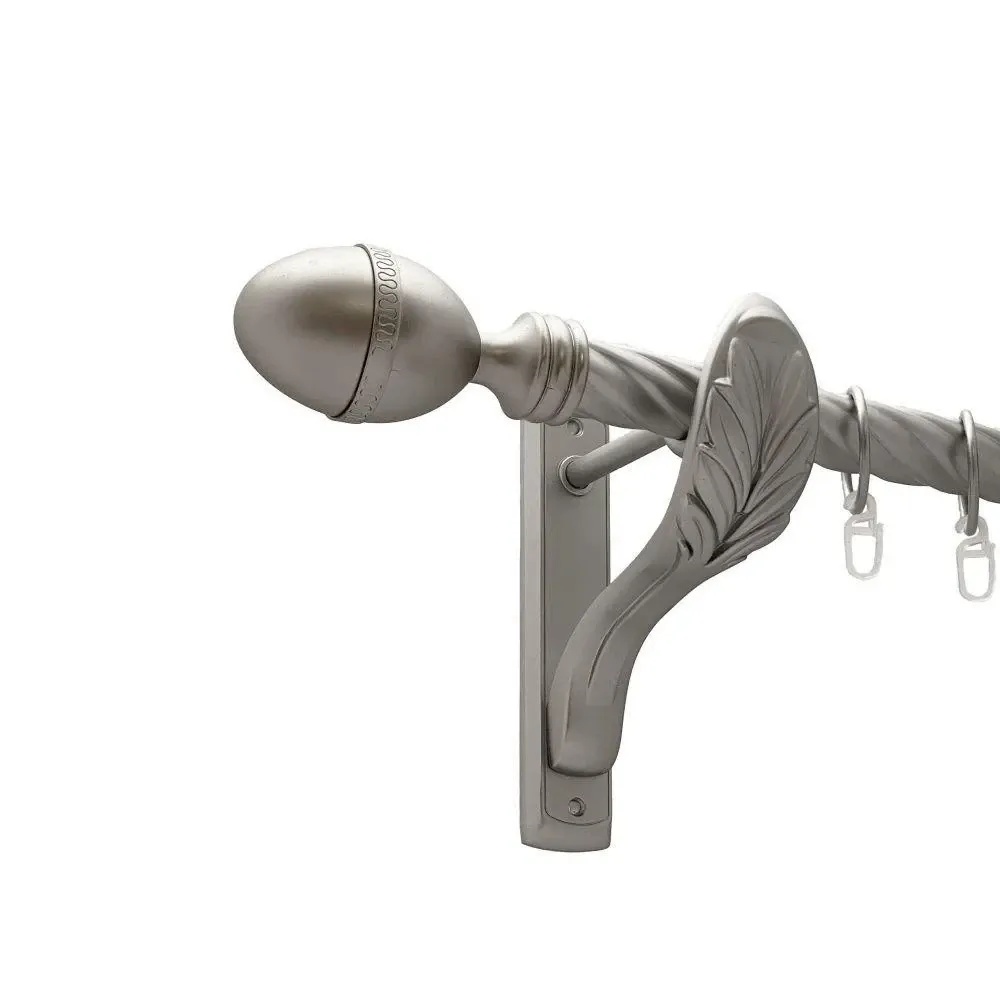 Карниз Orvit Фарже металевий однорядний ретро скручена труба кільце металеве Сатин 25 мм 160 см (00-00011443) Львов - изображение 1