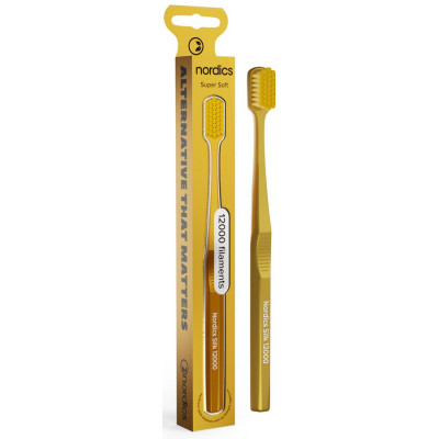 Зубна щітка Nordics Silk 12000 Gold Золота (3800500324159) Вінниця - фото 1