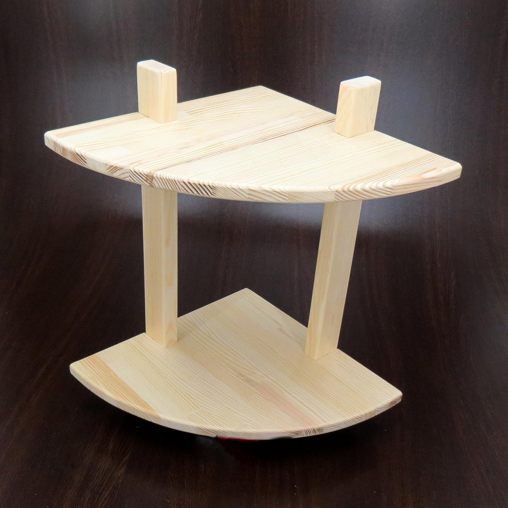 Угловая настенная полка 