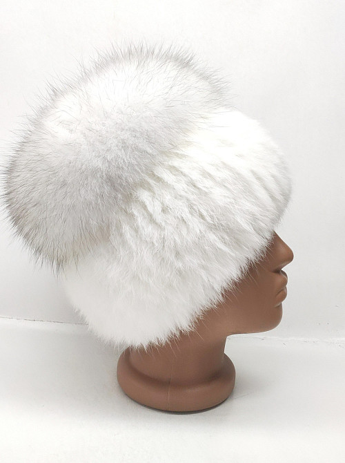Шапка женская меховая кубанка Rex Венера Белый Харьков - изображение 3