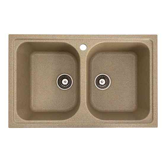 PLATINUM Гранітна мийка для кухні Platinum 7950 Equatoria матовий Бежевий Київ