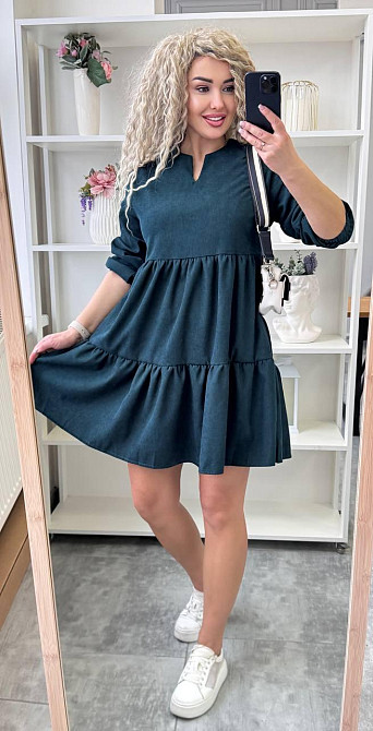 Жіноче базове повсякденне плаття мікровельвет пляшка, 46/48 Одеса - фото 6