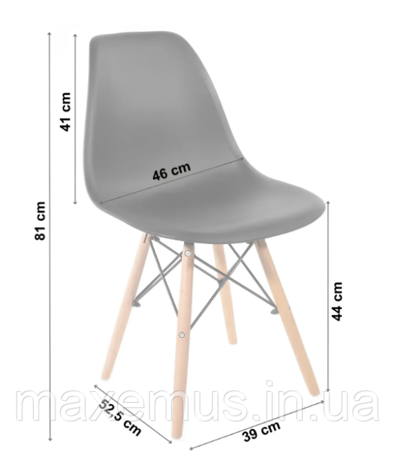 Кресло кухонное В 173 табурет кухонный на ножках в гостинную стул со спинкой на кухню черный Мостиска - изображение 19