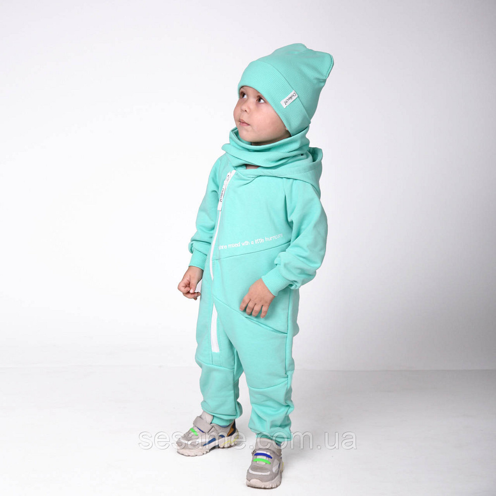 Комбінезон трикотажний ромпер Драйв М'ятний Харків - фото 1