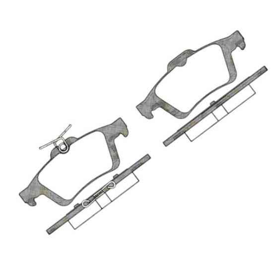 Колодки задні Renault Laguna II, Focus III, C-Max гальмівні Мукачево