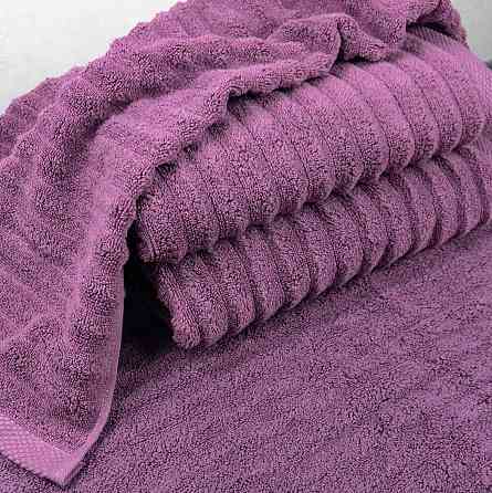Рушник махровий для обличчя та рук GM Textile 40x70см Преміум якості Зеро Твіст 550г/м2 (Темно-Бузко Суми