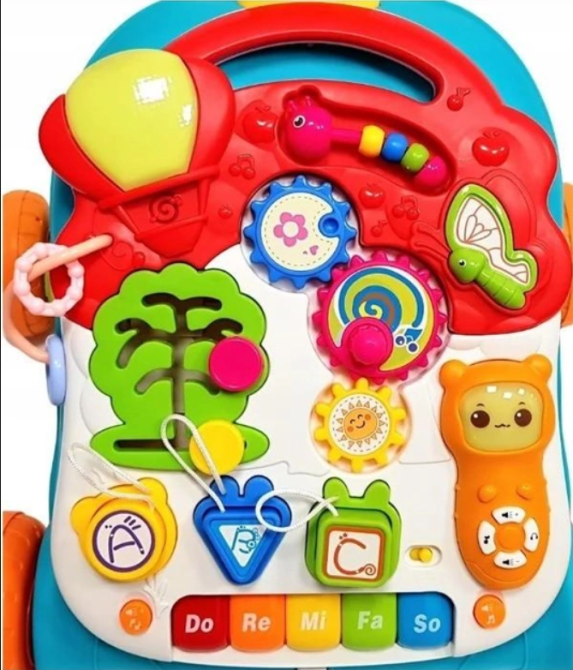 Ходунки каталка Limo Toy 2 в 1 Веселий бізіборд ігровий столик (M 5473 AB) Чернігів - фото 4