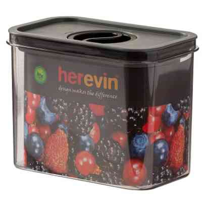 Пищевой контейнер Herevin Canister-Vacuum Lid-White-Black вакумна кришка 1.2 л (161179-000) Винница