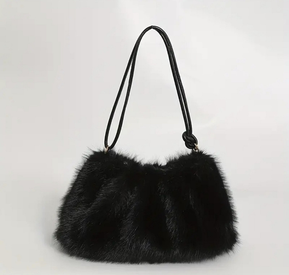 Сумка зі штучного хутра Чорна Смела - изображение 1