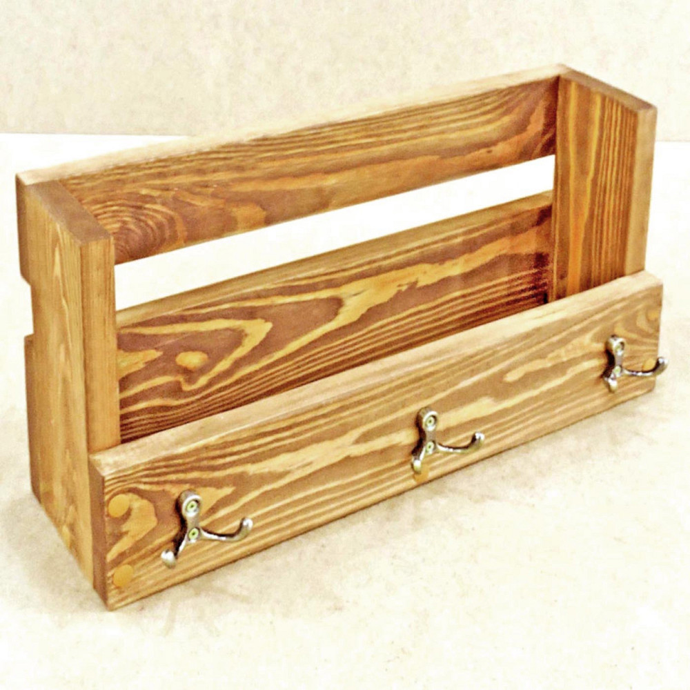 Ключниця дерев'яна "Мальбор" сієна Миколаїв - фото 1