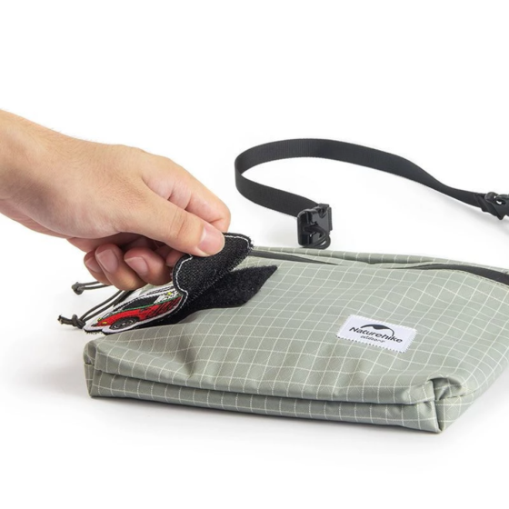 Сумка малая Naturehike NH20BB204, 3л, графит в клетку Киев