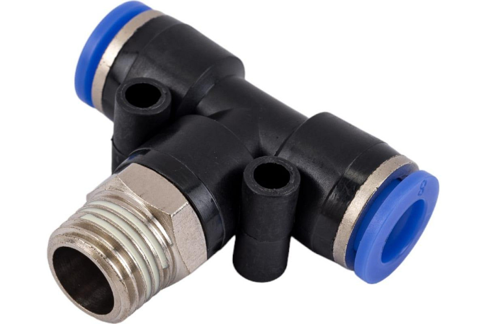 Фітинг Т-подібний для пластикових трубок 6мм із зовнішньою різьбою 1/4 " Одеса - фото 2