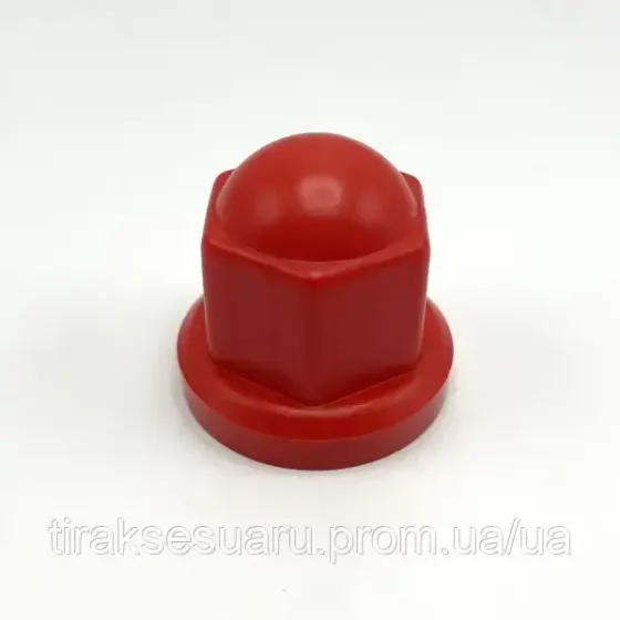 Ковпачок пластиковий на гайку 27 червоний Ковпачок на гайку 27 червоний Луцьк