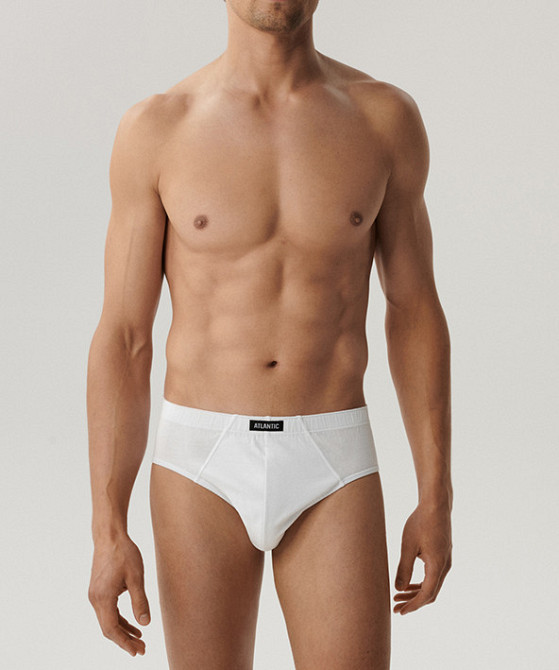 Трусы мужские классика белые Atlantic Basic 3BMP-006 Киев - изображение 2