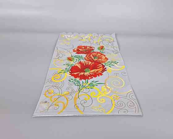 Пакет с рисунком для упаковки подарков   (30*50) №435 (1) фольгированный (ажурный) 