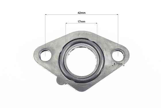 Прокладка патрубка карбюратора Honda AF18 / 27 (пластмас) d-18mm + манжет Бершадь