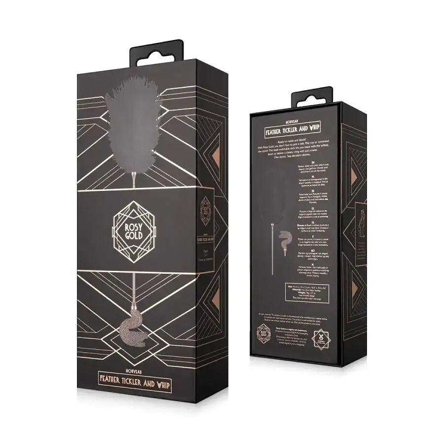 Лоскітка з металевим флогером Rosy Gold - Feather Tickler & Whip Львов - изображение 9