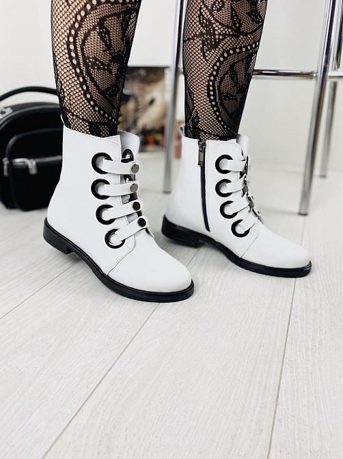 Mioli Жіночі черевики MIOLI білі натуральна шкіра висота 14см розмір 37р.38р.39р. (3148) Коломыя - изображение 4