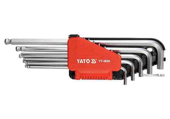 Шестигранники дюймові YATO з шаром подовжені Набір 12шт. [6/36] Одеса